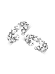 Antique Heart Adjustable Toe Ring
