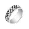 925 Sterling Silver Oxidized Band Ring for Men
