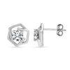 925 Sterling Silver Designer Cz Stud Earrings for Women and Girls