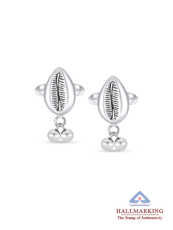 Antique Boho Cowrie Shell Toe Ring