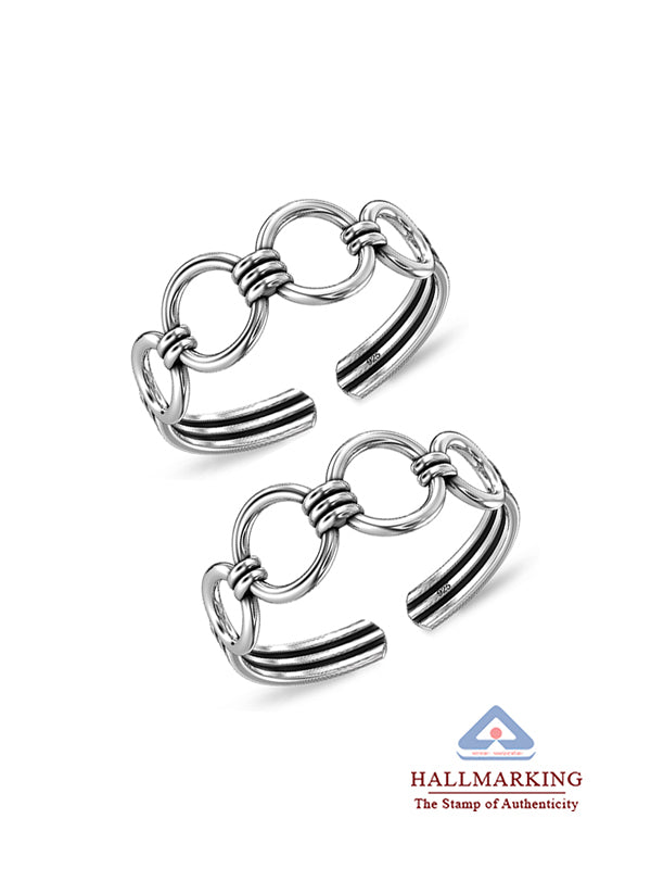 Eterna Antique Link Toe Ring