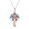 925 Sterling Silver Ganesha Ji Pendant Necklace for Men