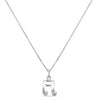 925 Sterling Silver Designer Musical Note Pendant Necklace with Chain for Women and Girls