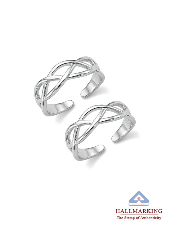 Everlink Infinity Adjustable Silver Toe Ring