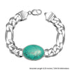 925 Sterling Silver Turquoise Stone Fancy Figaro Chain Salman Khan Bracelet for Men and Boys