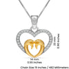 925 Sterling Silver Designer CZ Gold Plated Peacock Heart Pendant Necklace with Chain for Women and Girls