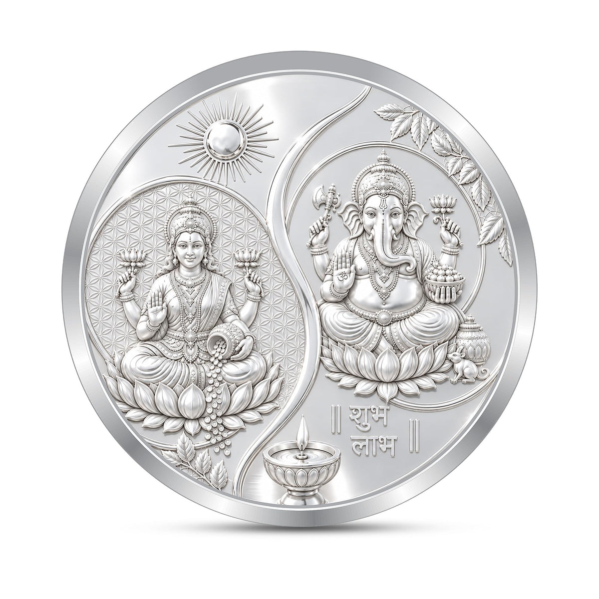 Ganesh Lakshmi JI Silver Coin 999 Pure