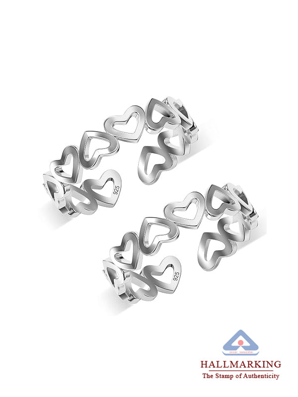 Antique Heart Adjustable Toe Ring