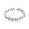 925 Sterling Silver Byzantine Chain Bracelet for Men and Boys
