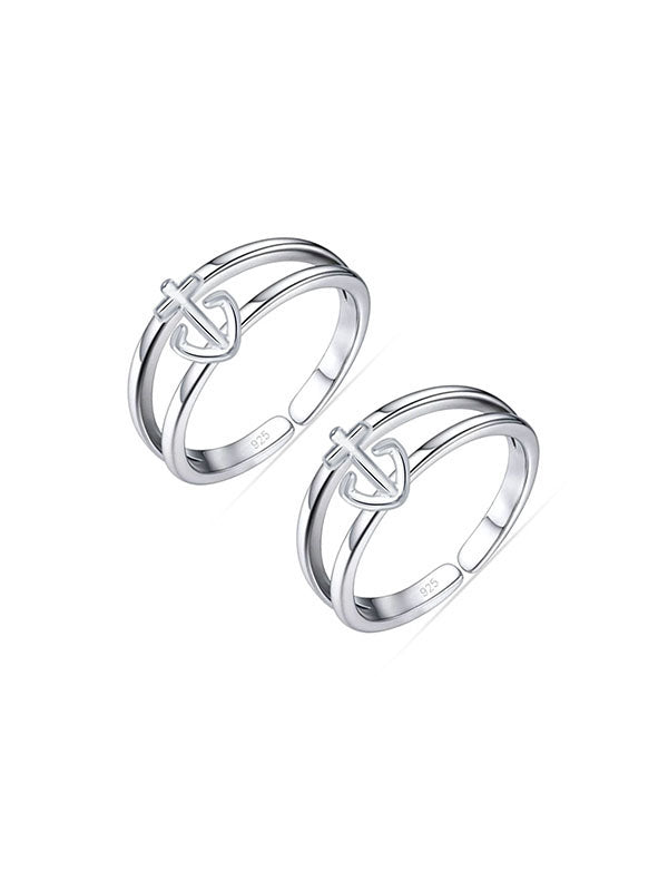 Nautica Anchor Adjustable Silver Toe Ring