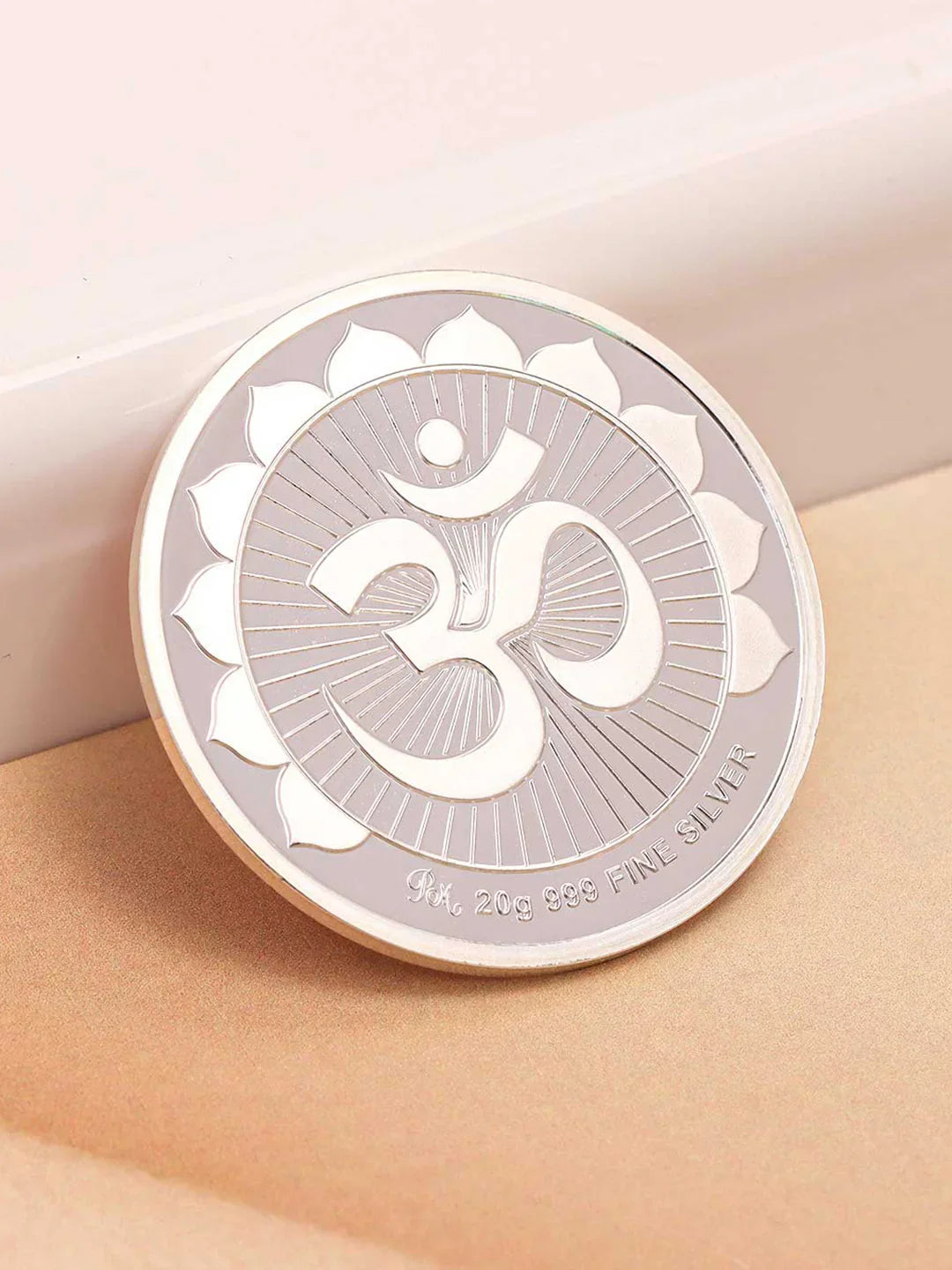 BIS Hallmarked Laxmi Ganesh Saraswati Silver Coin With 999 Purity