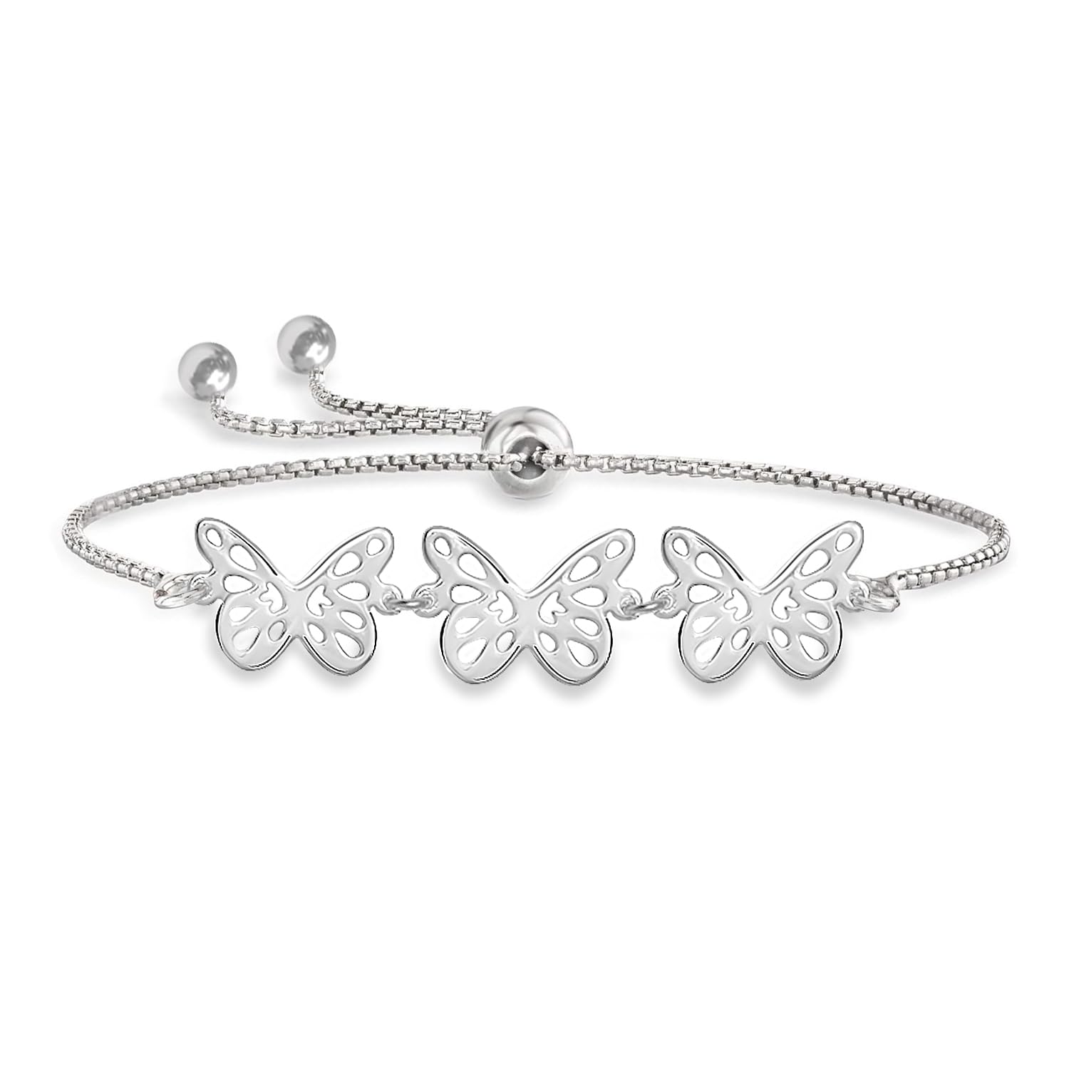Silver Adjustable Slider Bracelet