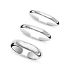 925 Sterling Silver Hypoallergenic Band Ring Open Adjustable Toe Rings for Women 3 Pcs