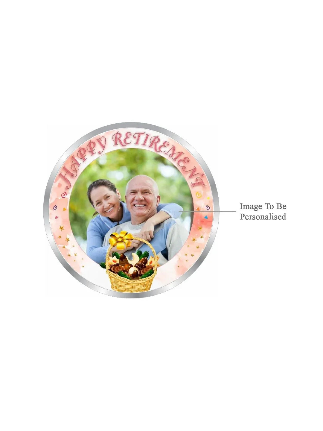 BIS Hallmarked Personalised Retirement Day Gift 20GM Silver Coin