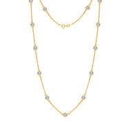 Flash Gold Station Necklace