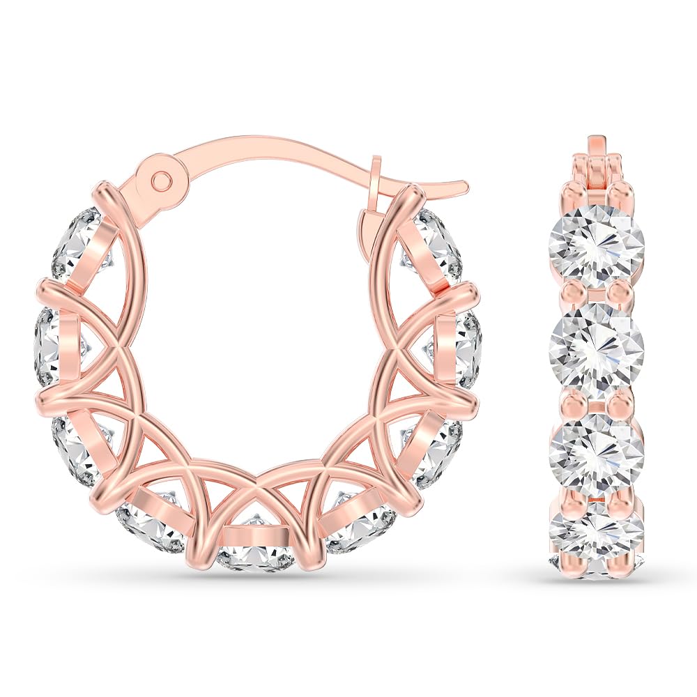 Gold Click-Top Hoop Earrings