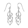 925 Sterling Silver Infinity Knot Drop Dangle Earrings for Women Teen