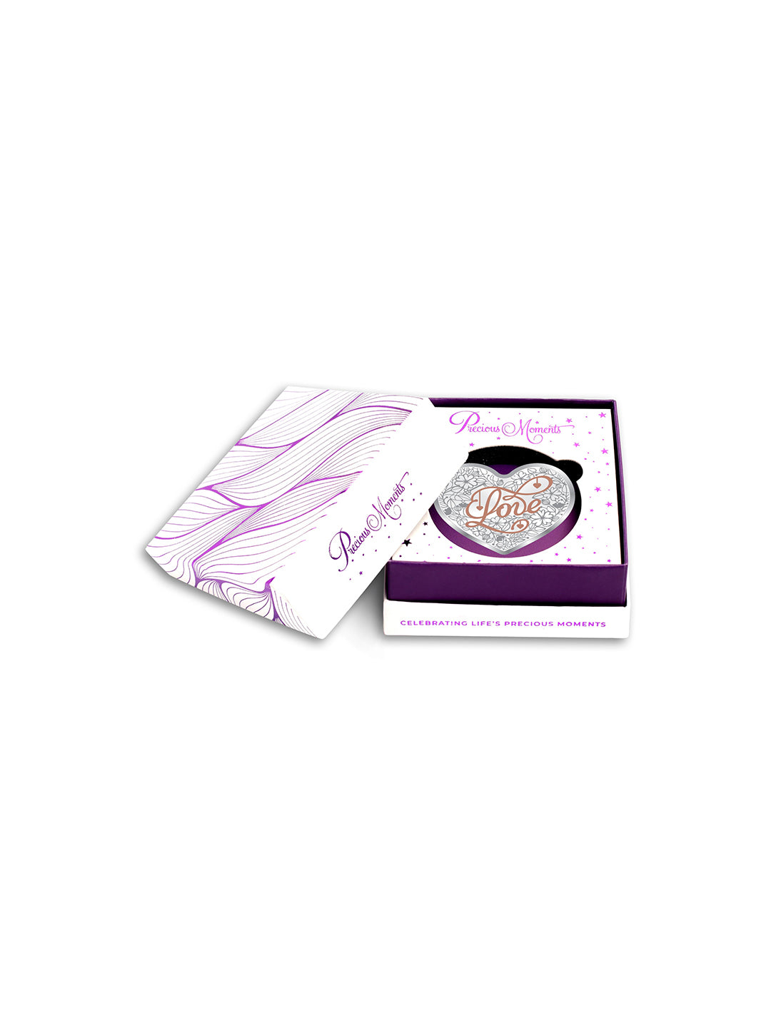 BIS Hallmarked Heart Shape Wedding Anniversary Silver Coin 20GM 999 Pure