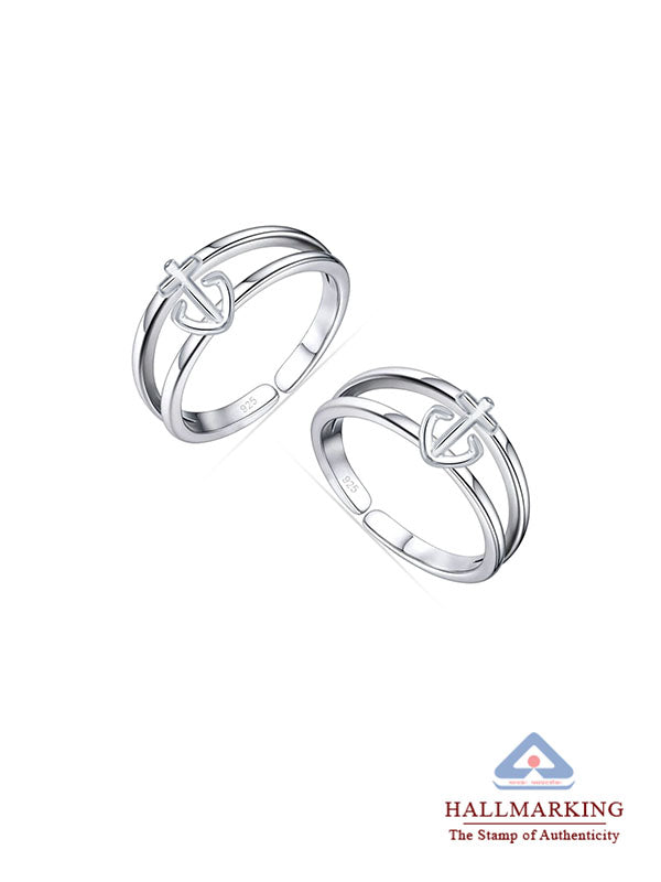 Nautica Anchor Adjustable Silver Toe Ring