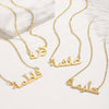 Personalised 925 Sterling Silver Arabic Name Pendant Necklace for Women Teen