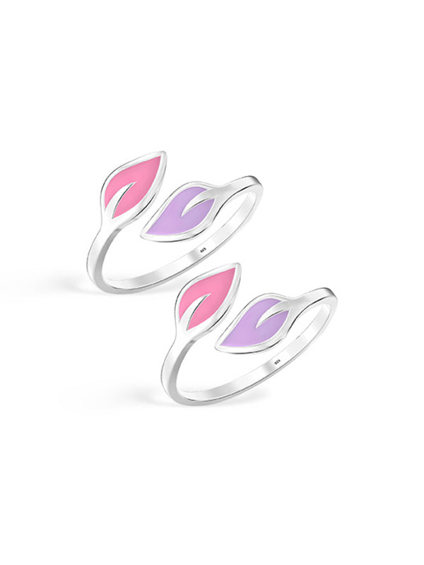 Leaf Design Adjustable Toe Ring