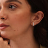 925 Sterling Silver Textured Lightweight Delicate Minimalist Straight Bar Stud Earrings for Women Teen