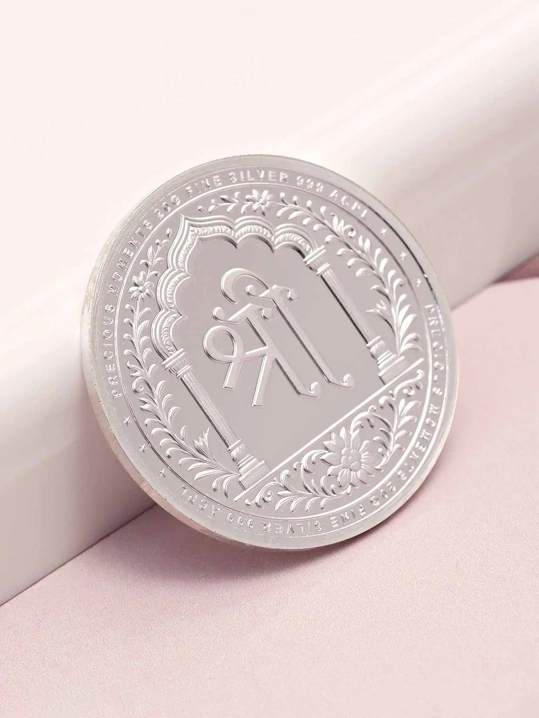 BIS Hallmarked Laxmi Ganesh & Saraswati Silver Coin With 999 Purity
