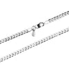 925 Sterling Silver Italian 3.5 MM, Diamond-Cut Curb Link Chain Necklace for Men Women With Lobster Clasp