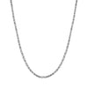 925 Sterling Silver Italian 0.25 CM Round Handmade Classic Byzantine Chain Necklace for Men and Women