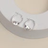 925 Sterling Silver Classic Twisted Round Wavy Click-Top Hoop Earrings for Women