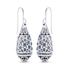 925 Sterling Silver Antique Filigree Drop Dangle Earrings for Women