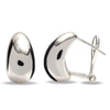 925 Sterling Silver Omega Clip Earrings for Women 16 MM