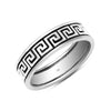 925 Sterling Silver Oxidized Band Ring for Men