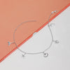 925 Sterling Silver Starfish Seashell Conch Turtle Charm Ocean Beach  Anklets for Women(SINGLE ANKLET)