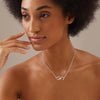 925 Sterling Silver Infinity Love Heart Shape Pendant Necklace With Gift Card for Women Teen and Girls
