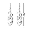 925 Sterling Silver Infinity Knot Drop Dangle Earrings for Women Teen