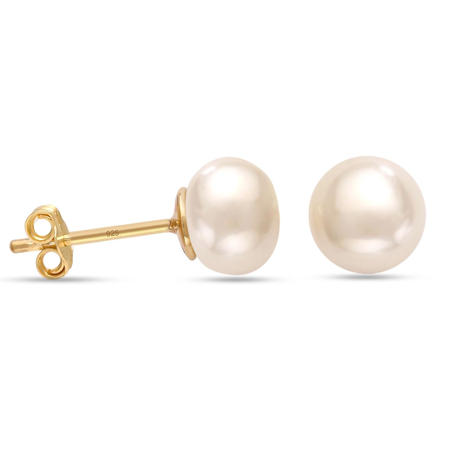 Gold Crystal Stud Earrings ?Small