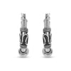 925 Sterling Silver Click Top Hoop Earrings for Teen Women