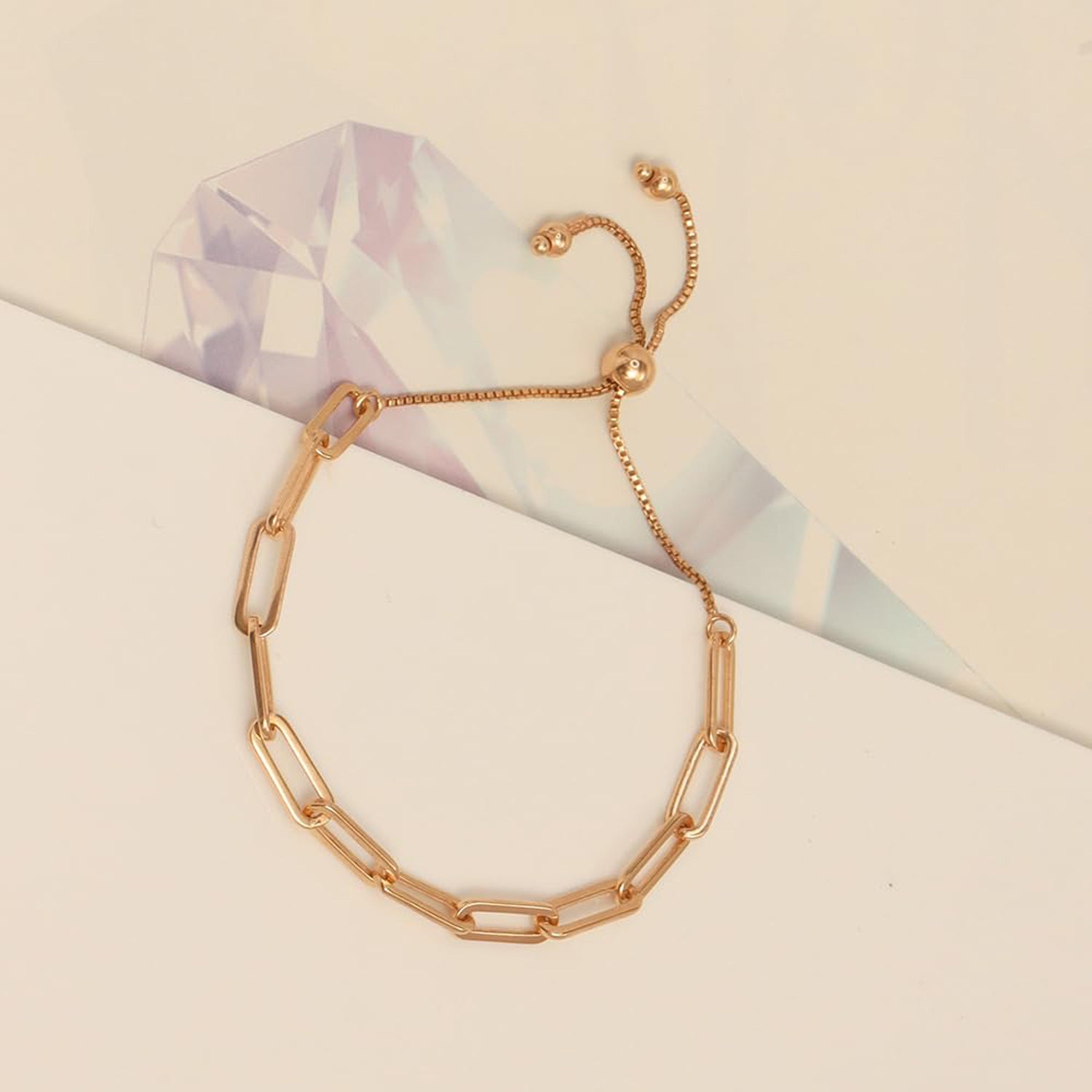 Italian Paperclip Sliding Bracelet