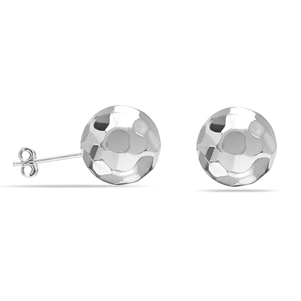925 Sterling Silver Light-Weight Ball Post Stud Earrings for Women