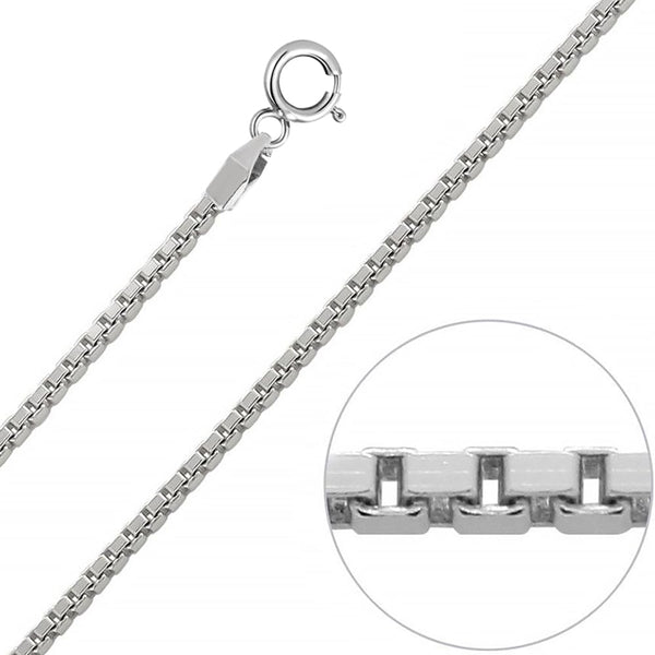 925 silver box chain on sale