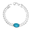 925 Sterling Silver Curb Chain Turquoise Stone Salman Khan Bracelet for Men's