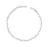 925 Sterling Silver Long Link Cable Chain Anklets for Women Teen
