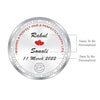 BIS Hallmarked Personalised 10g Silver 999 Coin in Glass Globe - Perfect Anniversary Gift