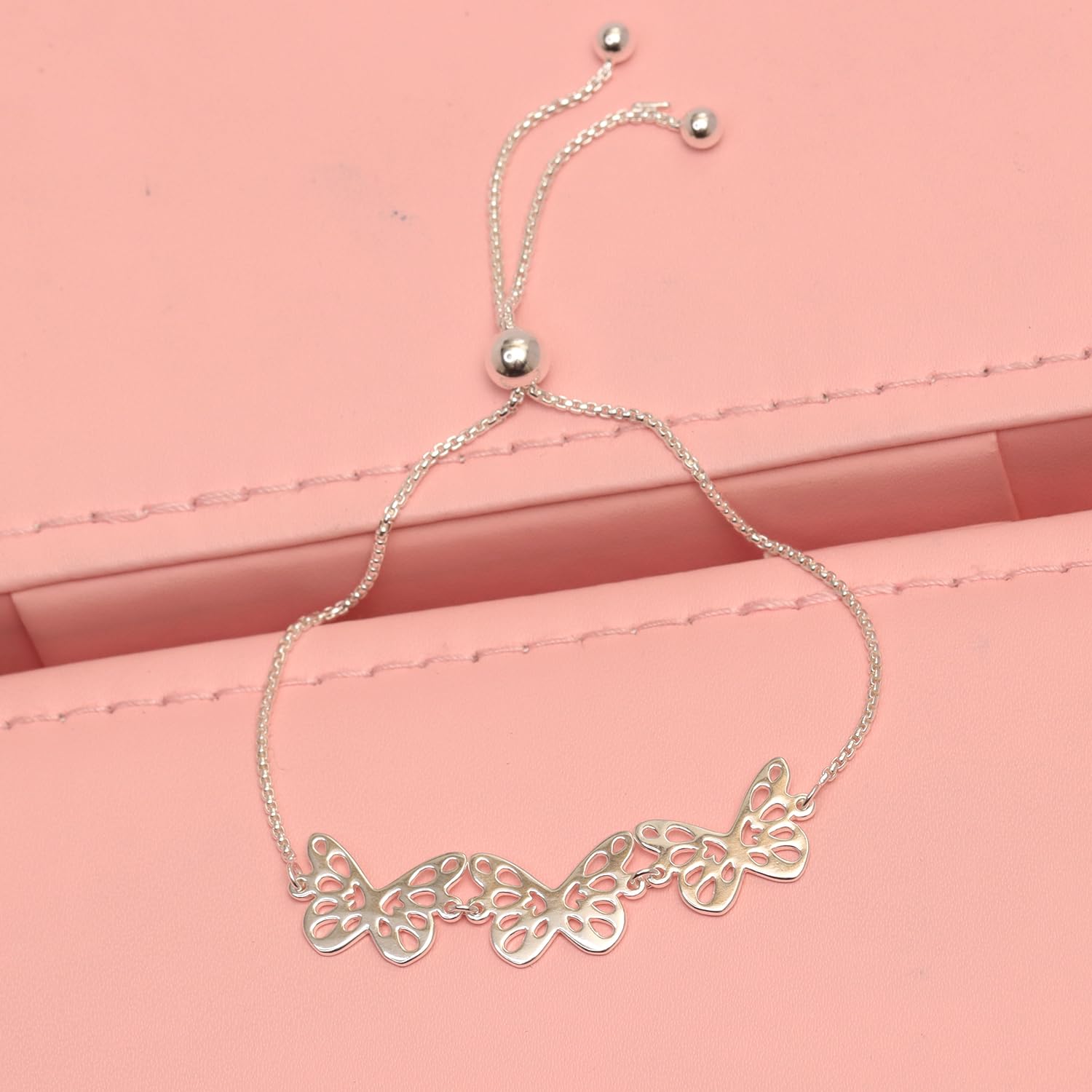 Silver Adjustable Slider Bracelet
