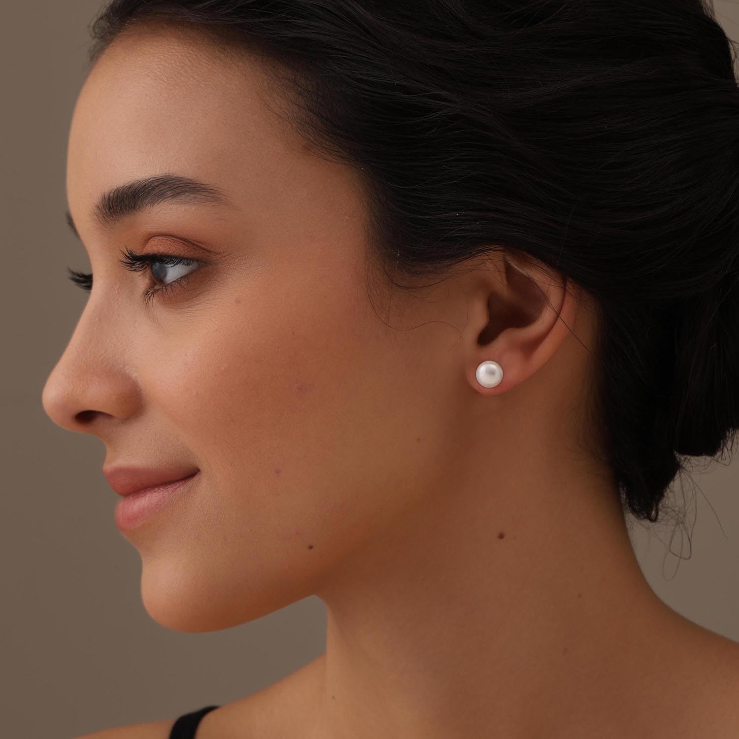 Gold Crystal Stud Earrings ?Small