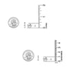 925 Sterling Silver Light-Weight Ball Post Stud Earrings for Women