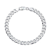 Men's Silver Chain Bracelet