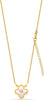 925 Sterling Silver 14K Gold Plated Clover Mother of Pearl Pendant Necklace for Women