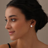 925 Sterling Silver Twist Cubic Zirconia Freshwater Pearl Micro Pave Stud Earrings for Women Teen